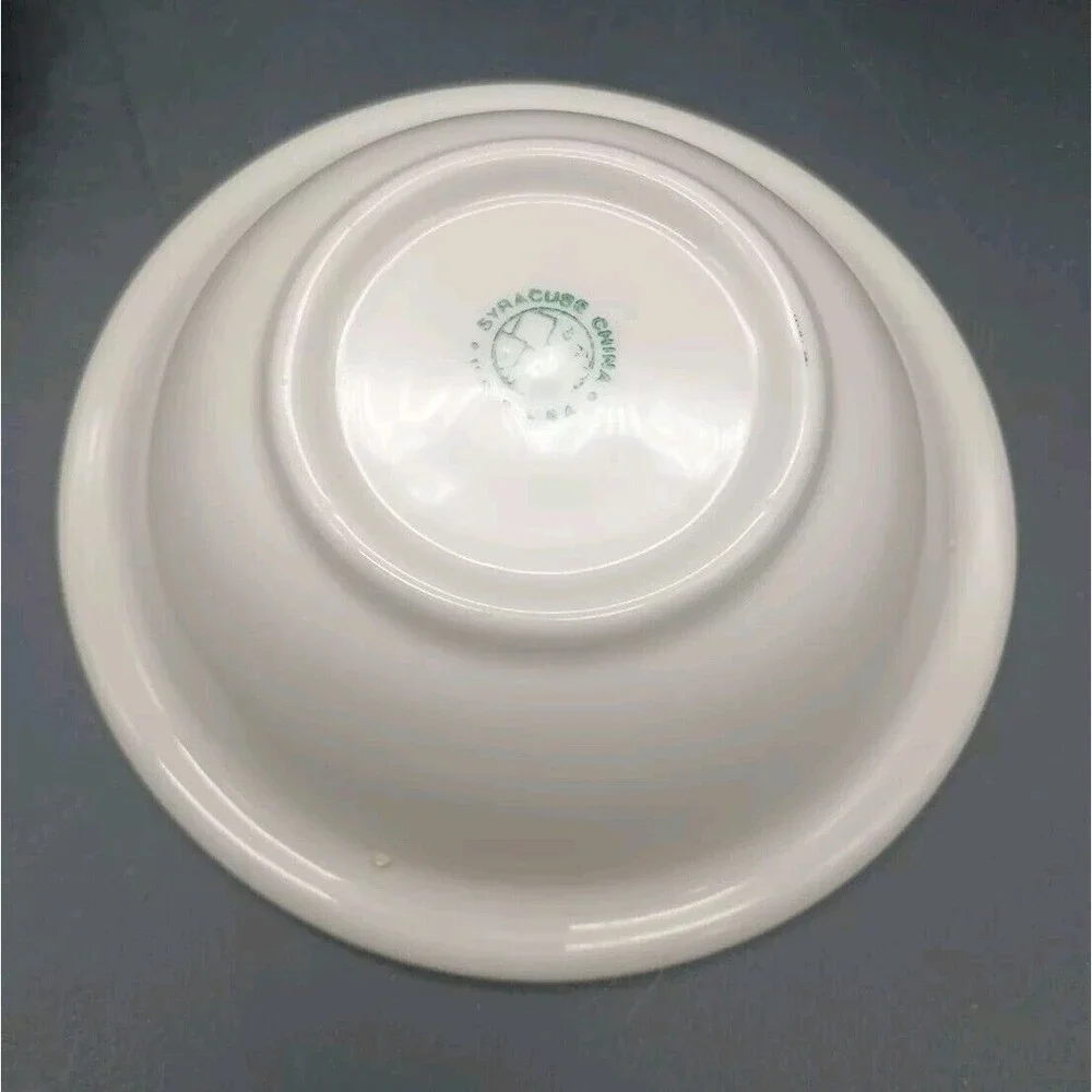 4 syracuse china bowls Airbrushed Bamboo USA 6